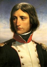 Bonaparte en uniforme de lieutenant colonel au premier bataillon de Corses en 1792 peint par Henri-Felix-Emmanuel Philippoteaux (1815 - 1884) en 1834 - Muse du chateau de Versailles